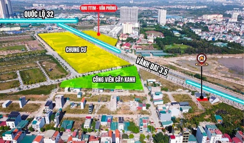 Chung cư The Flame Vine tọa lạc tại phân khu HH3 của khu đô thị Hinode Royal Park