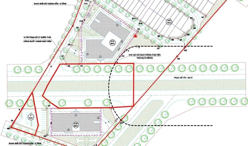 Hạ tầng giao thông xung quanh tòa nhà Minh Giang Phú Diễn